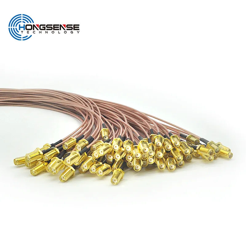 RG178 Coaxial Cable In Communication Usage With SMA To stripped end Connector
