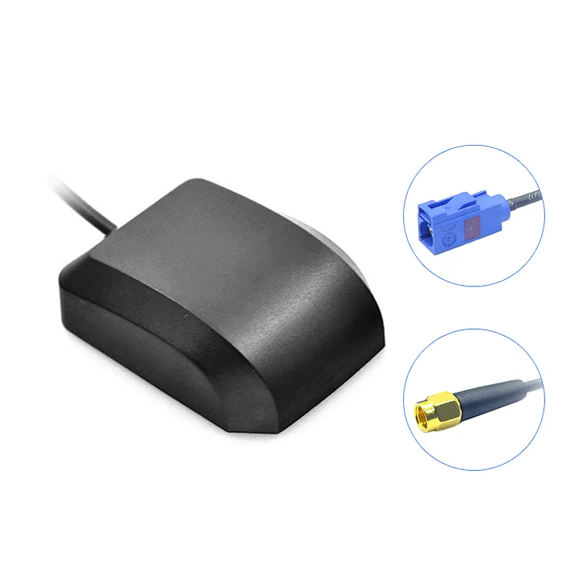 Hongsense GPS Antenna External Active miniature gps Antenna 3-5V 28dB 3 Meter fakra connector