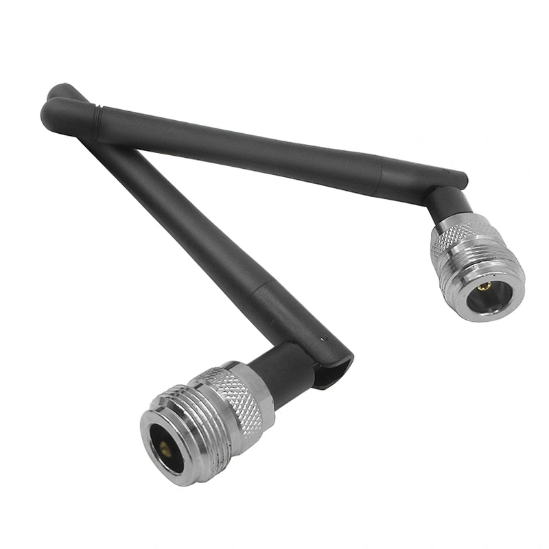 High gain 433mhz dipole spring inside N connector rubber antenna