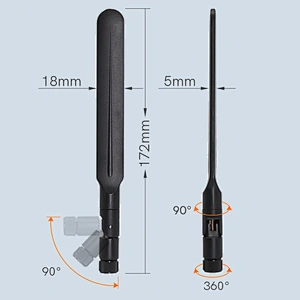 Waterproof 4G LTE Flat Paddle Rubber Duck Antenna Mobile Internet Antenna