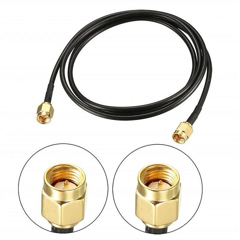 SMA-Male to SMA-Male Coaxial Cable 50 ohm RG174 low-loss cable