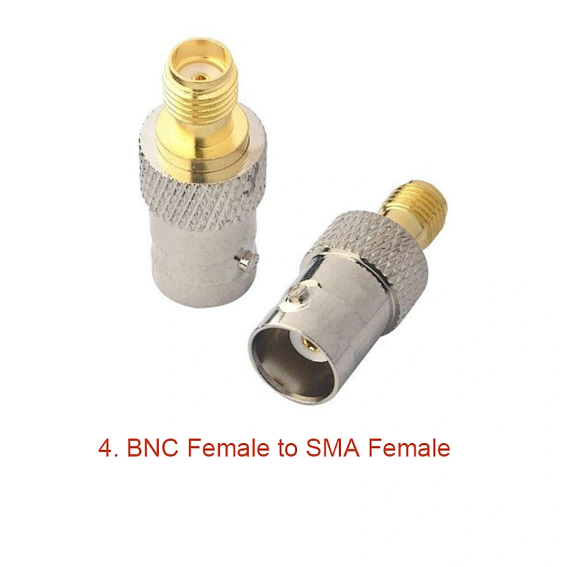 BNC to SMA RF Coaxial Adapter Male Female Coax BNC Plug to SMA Plug Converter Connector