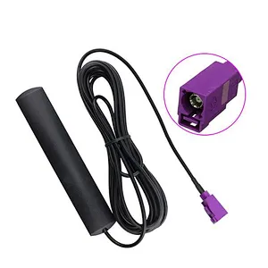 3dBi 4G Fakra D Purple Antenna Flat Patch 3M Sticker Adhesive Mount Car Antenna