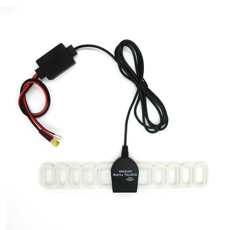 Car Digital TV Antenna Active SMA Connector Car DVB receiver 20dB Amplifier 3M cable antenna