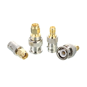 SMA to BNC RF Adapter BNC Male to SMA Male RF Coaxial Adapter SMA Plug to BNC Plug RF Connector Coax Adapter