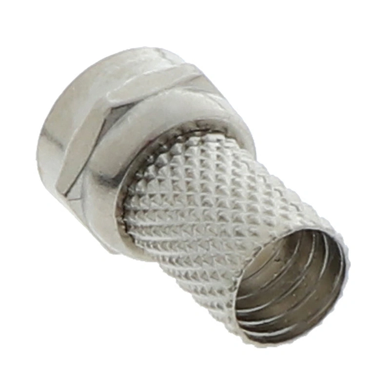 75-5 F Plug Connector Screw On Type For RG6 Satellite TV Antenna Coax Cable Twist-on