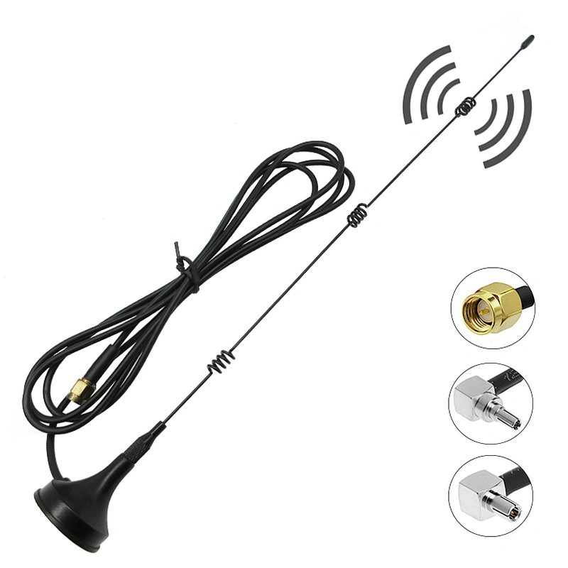 Spring base GSM signal receiver antenna quad-band magnetic mount mobile car antenna
