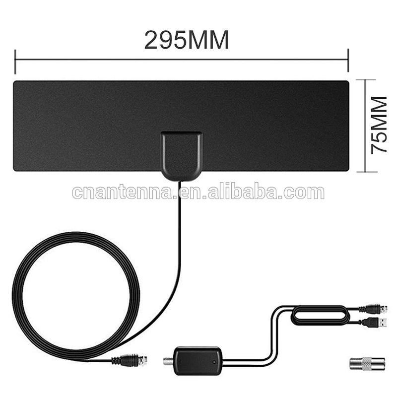 Customizable Upgrade High Quality Indoor Adapter Coax Cable TV Antenna with IEC Connector