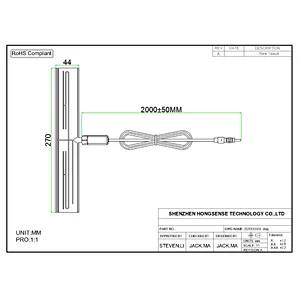 ISO Male DIN 41585 Connector 88-108MHz Patch Vehicle Radio FM Antenna