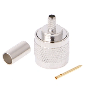 Low Loss 50 Ohm N Type Male plug Crimp RF Coaxial Connector  RG-58 cable for Wireless Antenna