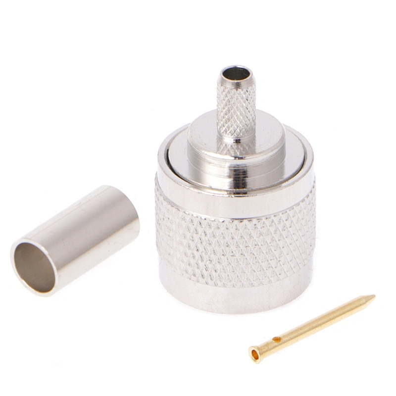 Low Loss 50 Ohm N Type Male plug Crimp RF Coaxial Connector  RG-58 cable for Wireless Antenna