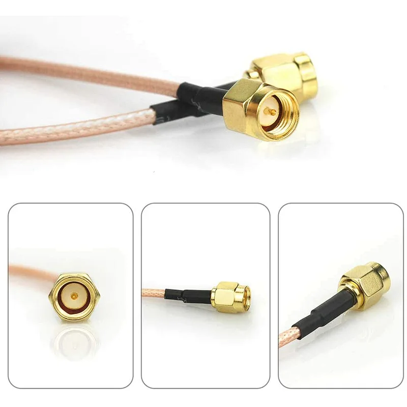 High Quality OEM RF Coaxial Cable SMA MCX BNC TNC MCX FAKRA male female connector with RF1.13 RG174 RG178 RG316 RG58 cable