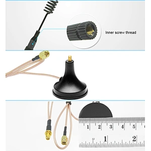 High gain 7dbi Magnetic Mount Antenna LTE communication aerial with Magnetic base RG316 Cable
