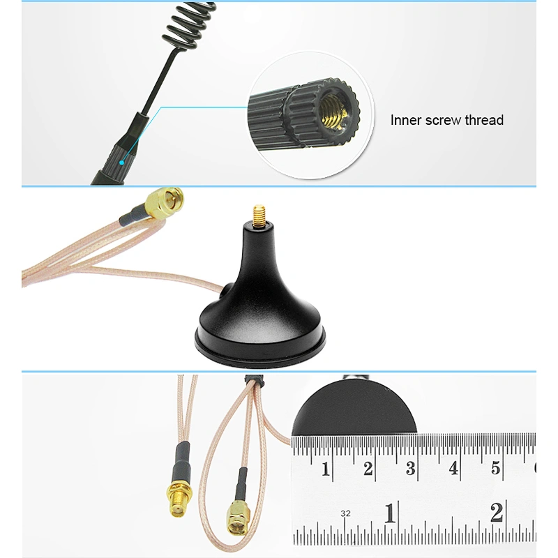High gain 7dbi Magnetic Mount Antenna LTE communication aerial with Magnetic base RG316 Cable