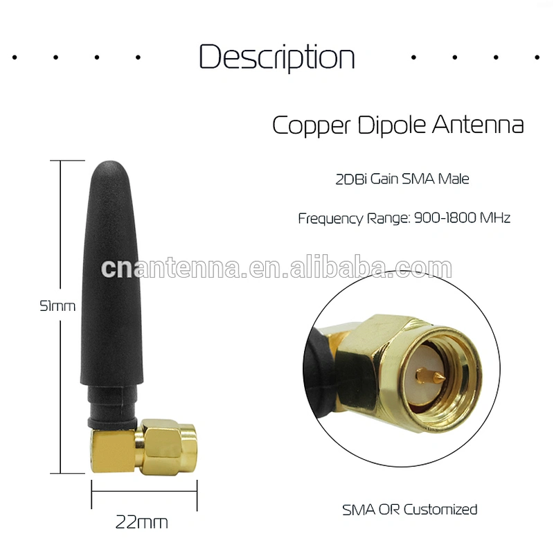 Super Mini 5CM 2dBi 433MHz Rubber Duck Antenna Pepper Antenna