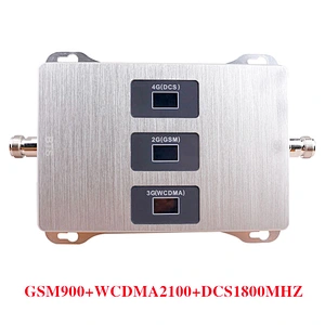 Tri band 2G GSM 3G 4G DCS signal repeater 900 / 2100 / 1800mhz mobile signal booster