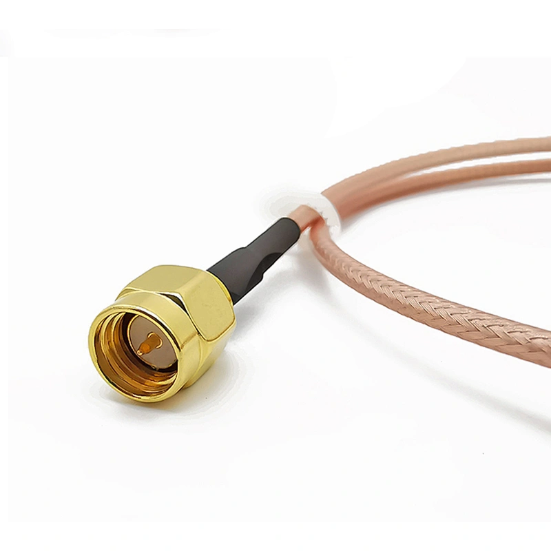 Low Loss SMA male to SMA Female RF Coaxial Connector with Pigtail Coaxial  rg178 Cable