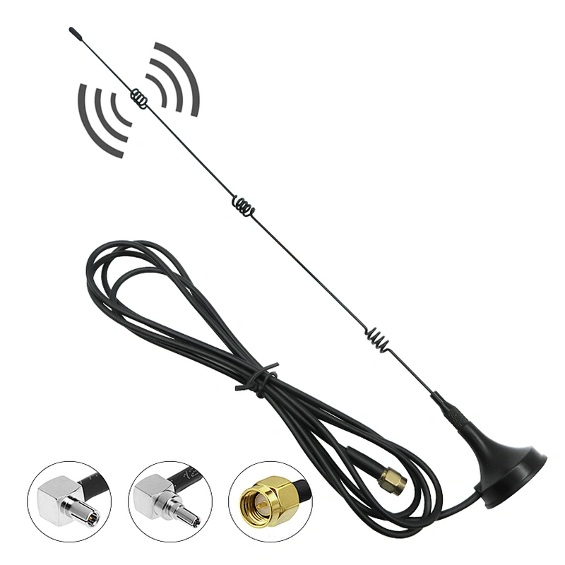 Spring base GSM signal receiver antenna quad-band magnetic mount mobile car antenna
