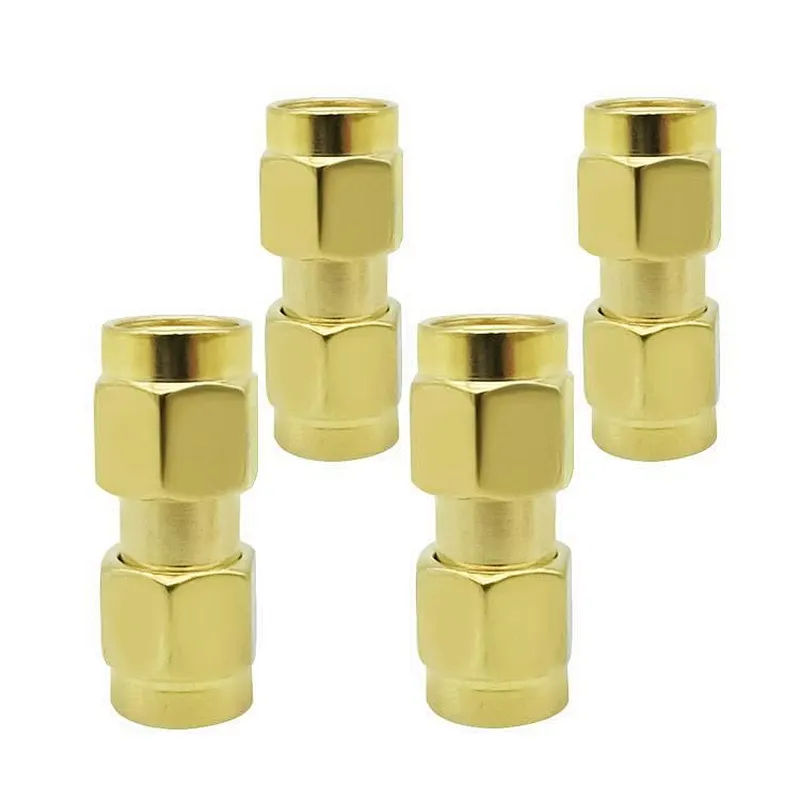 SMA Male to SMA Male Connectors RF Coaxial Adapter SMA Male Coupler for Antenna Radio WiFi