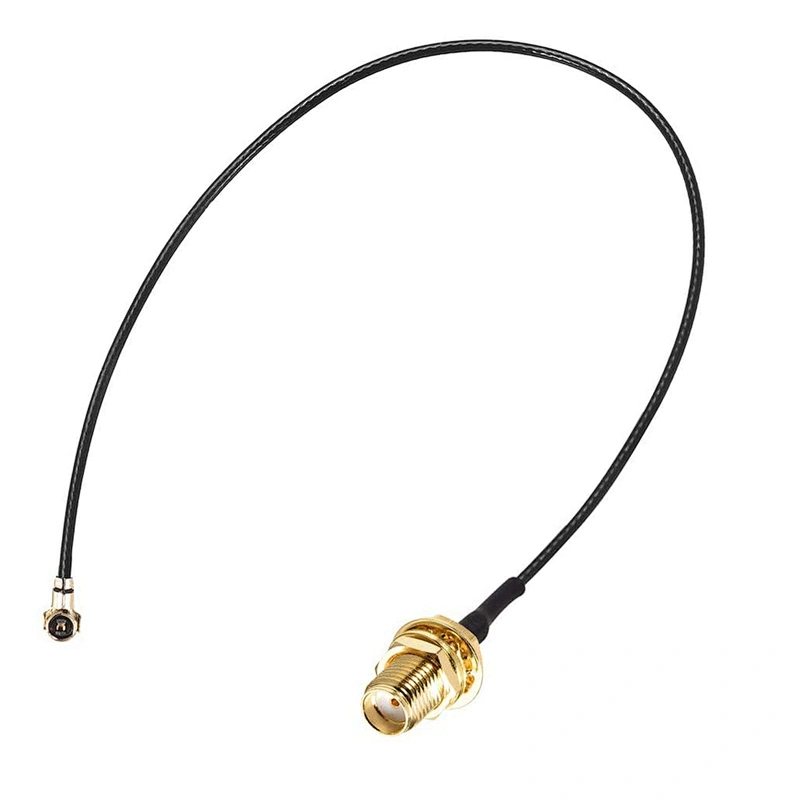 RF0.81 Distribution electrical IPEX 4 to RP-SMA-K Antenna WiFi Pigtail Cable 10cm Black