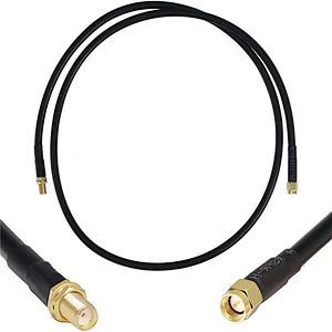 RG174 Cable SMA Male Plug to SMA Female Jack Bulkhead Coax Pigtail Plug J