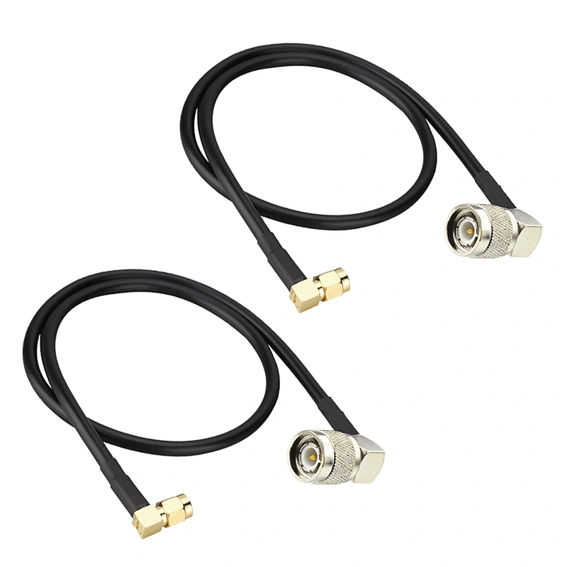Coaxial Cable RG174 SMA Male cable Connector To Right Angle TNC Male Connector Assemblies In Stock
