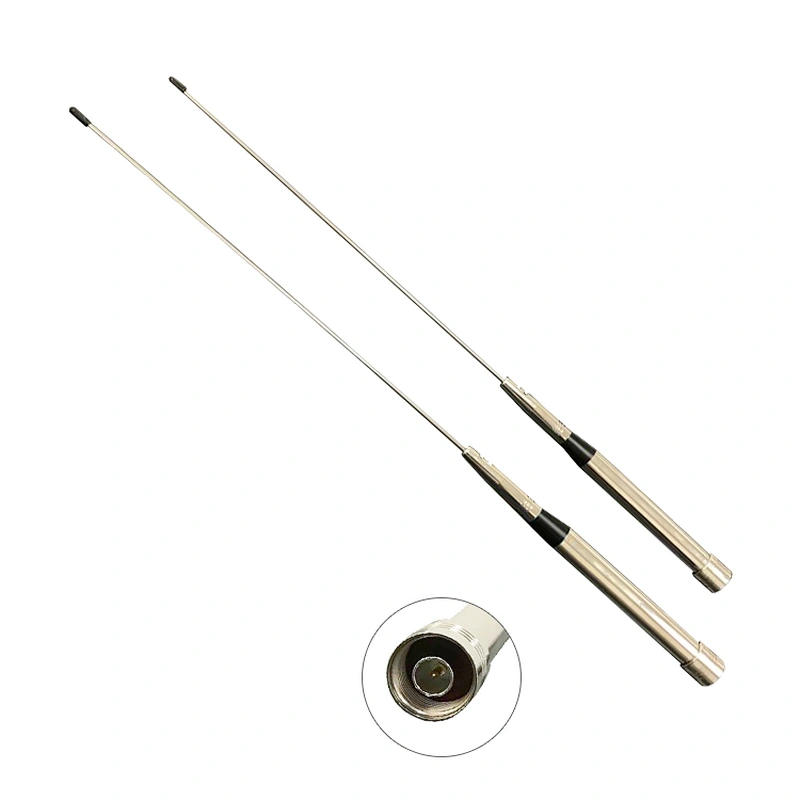 VHF Whip Antenna 450MHz N Male Connector Stainless Steel  Pole Antenna