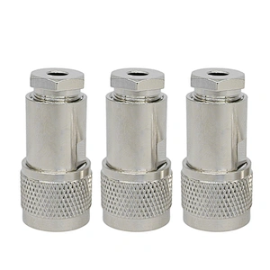N Male Clamp connector for RG5 RG6 LMR300 5DFB 5D-FB Cable Copper Straight Coaxial RF Adapters