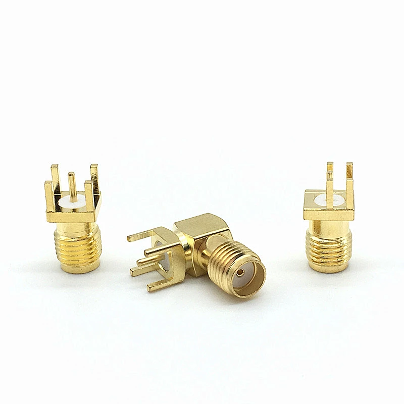 PCB Mount SMA Female Straight RF Connector Adapter for Antenna