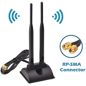 Dual Band 2.4GHz 5.8GHz WiFi Antenna USB Adapter  PCI  PCI-E Cards Router Signal Booster