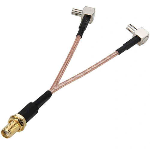 SMA -TS9 Adapter SMA Female to Y Type TS9 Male Angle Connector Jumper Pigtail Cable RG316 Cable