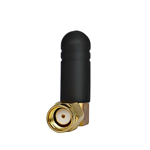 SMA Male right angle 46MM 2DBI gain 433MHz rubber Antenna