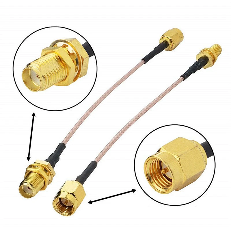SMA Cable RG178 SMA Male to SMA Female Cable WiFi Antenna Cable Low Loss