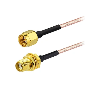 Extension RG316 Cable RP-SMA Male to RP-SMA Female Antenna Adapter