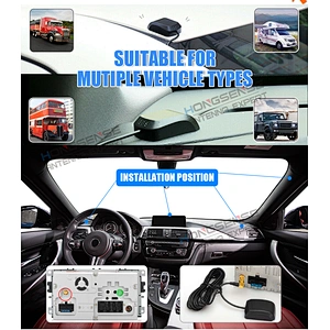 1575.42MHz Active GPS Antenna Mushroom Puck Car Antenna with Screw Mounting