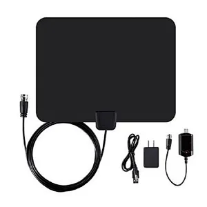 4K 25DB High Gain HD TV DTV Box Digital TV Antenna EU Plug Booster Active Indoor Aerial  Flat Design antenna