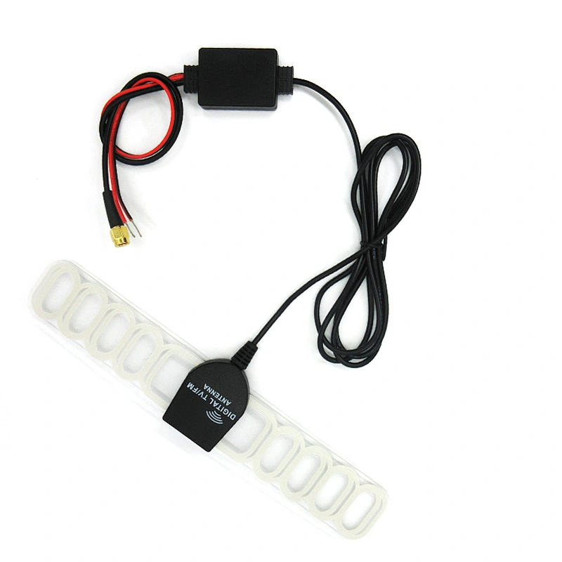 Car Digital TV Antenna Active SMA Connector Car DVB receiver 20dB Amplifier 3M cable antenna