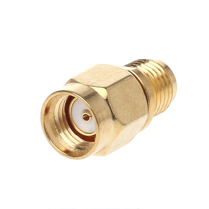 RF SMA adapter SMA Female to RP SMA Male Plug Connector Adapter Gold Plated Straight Coaxial RF Adapter