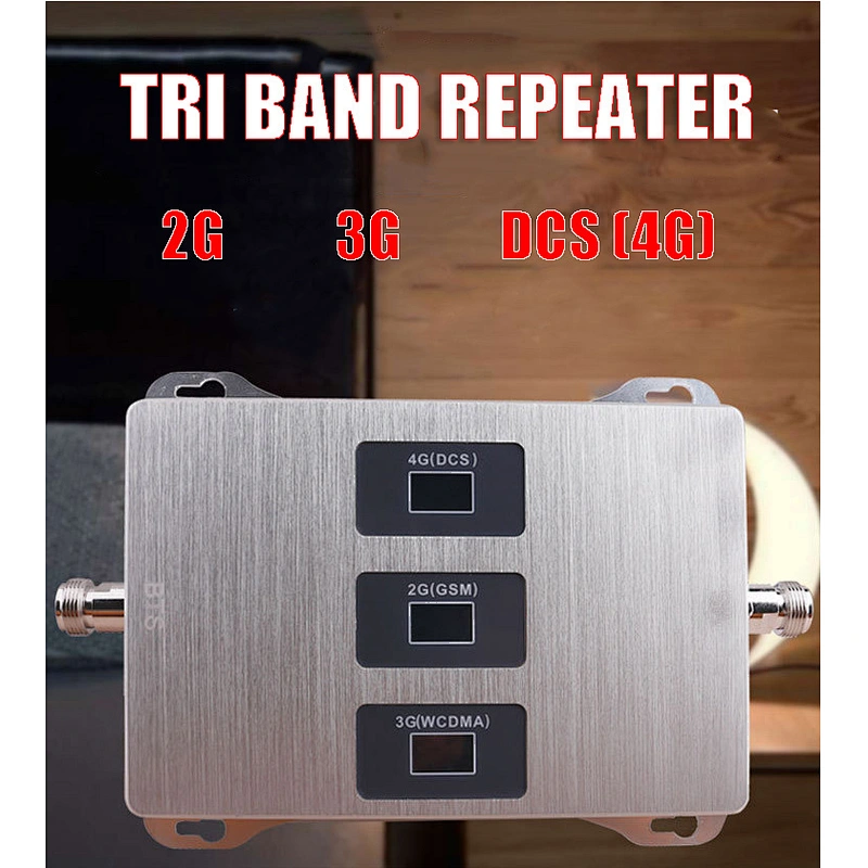 4g Cellular Amplifier 900 1800 2100 Tri-Band Cell Phone Signal Repeater GSM repeater DCS WCDMA 2G 3G 4G Signal Booster