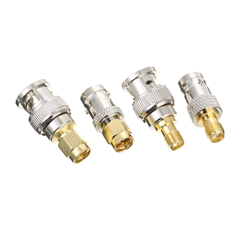 SMA to BNC RF Adapter BNC Male to SMA Male RF Coaxial Adapter SMA Plug to BNC Plug RF Connector Coax Adapter