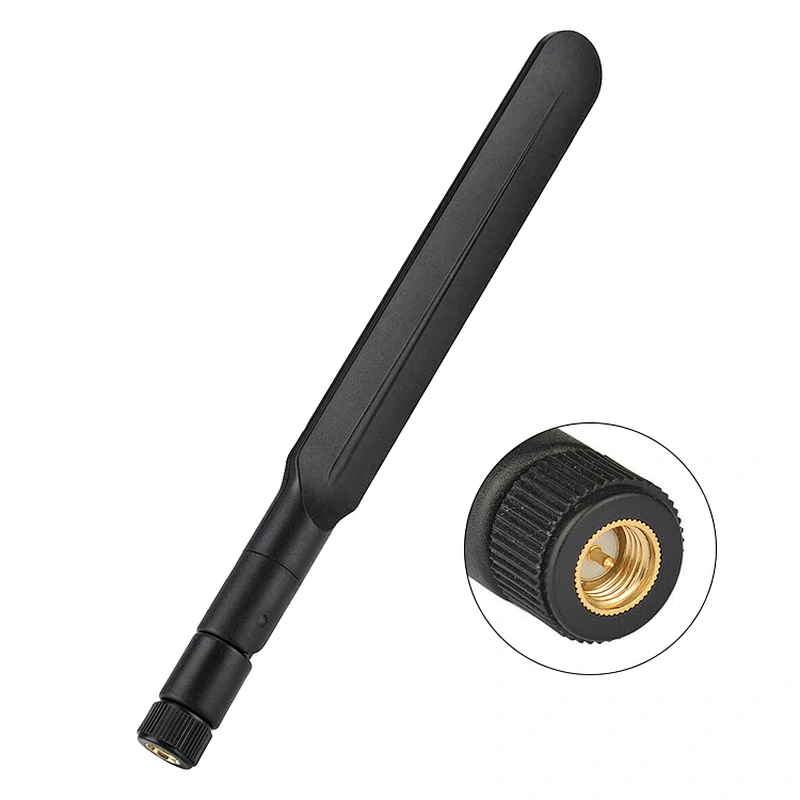 7DBI 700-2700MHz Indoor 4GLTE Rubber Whip Dipole Antenna With Sma Connector