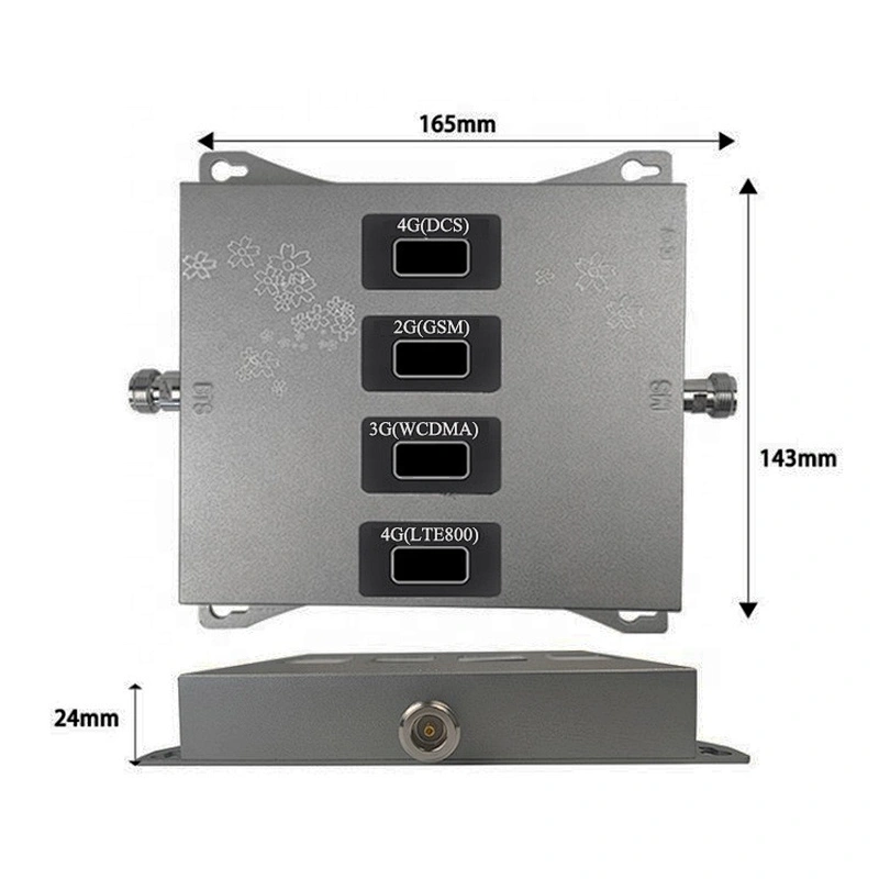 800 900 1800 2100 MHz Frequency 4 Band Signal Booster WCDMA LTE 4G Repeater for Home Office