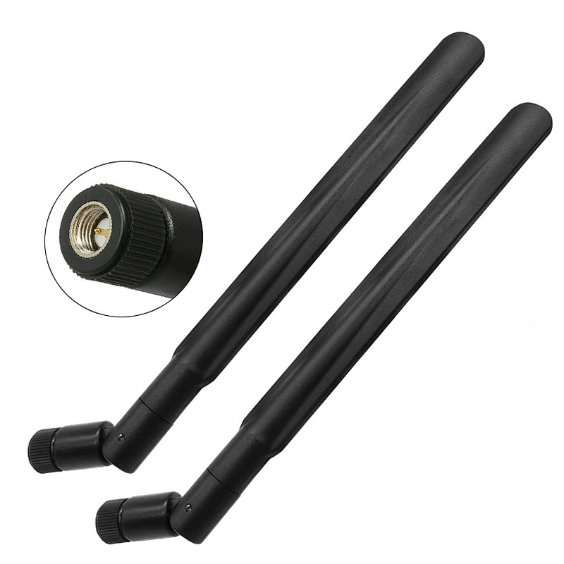 High Gain 2.4ghz 5.8ghz dual antenna Sma Rod rubber Antenna for Booster