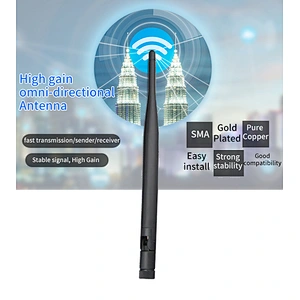Omni directional Antenna wifi external booster screw mount 2.4G rubber antenna