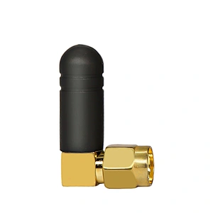 SMA Male right angle 46MM 2DBI gain 433MHz rubber Antenna