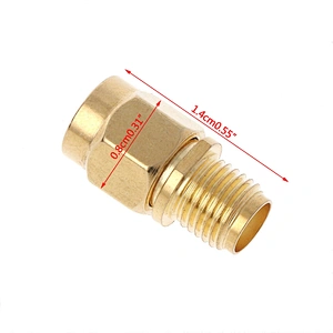 RF SMA adapter SMA Female to RP SMA Male Plug Connector Adapter Gold Plated Straight Coaxial RF Adapter