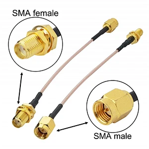 SMA Cable RG178 SMA Male to SMA Female Cable WiFi Antenna Cable Low Loss