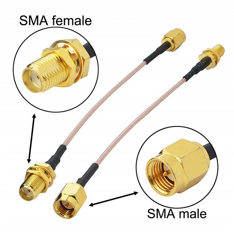SMA Cable RG178 SMA Male to SMA Female Cable WiFi Antenna Cable Low Loss