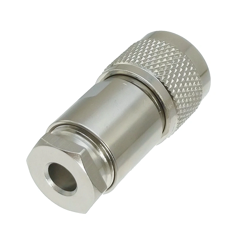 N Male Clamp connector for RG5 RG6 LMR300 5DFB 5D-FB Cable Copper Straight Coaxial RF Adapters