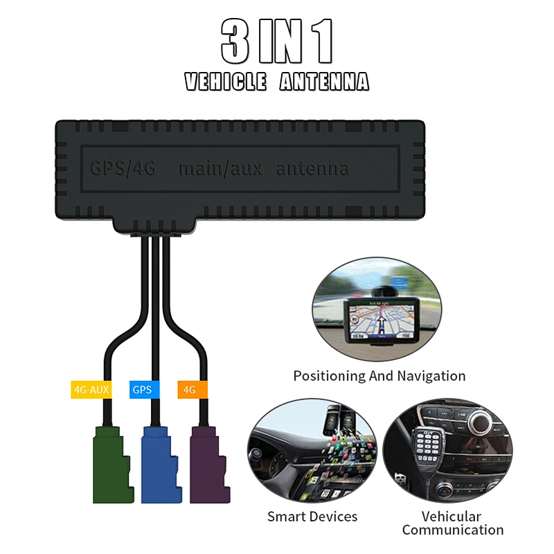 Factory Price high gain 4G GSM WIFI GPS 3 in 1 comb antenna aux main vehicle car antenna